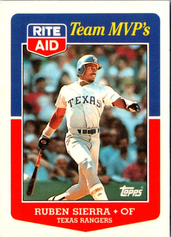 1988 Topps Rite-Aid Team MVP's Ruben Sierra #25