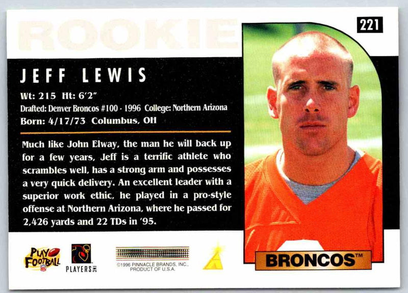 1996 Score Jeff Lewis