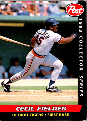 1993 Post Cereal Cecil Fielder #10