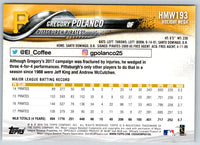 2018 Topps Holiday Gregory Polanco #HMW193