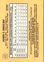 1985 Donruss John Shelby #472