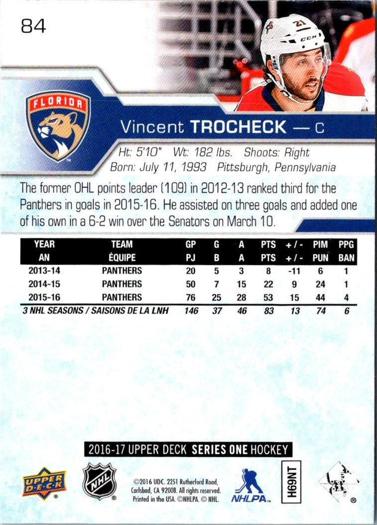 2016 Upper Deck Vincent Trocheck