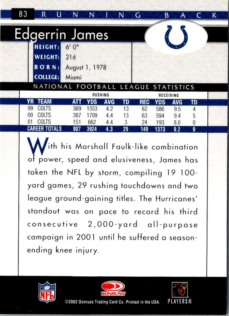 2002 Donruss Edgerrin James
