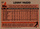 1983 Topps Lenny Faedo