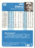 1984 Fleer Jim Clancy #150