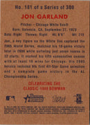 2006 Bowman Heritage Jon Garland