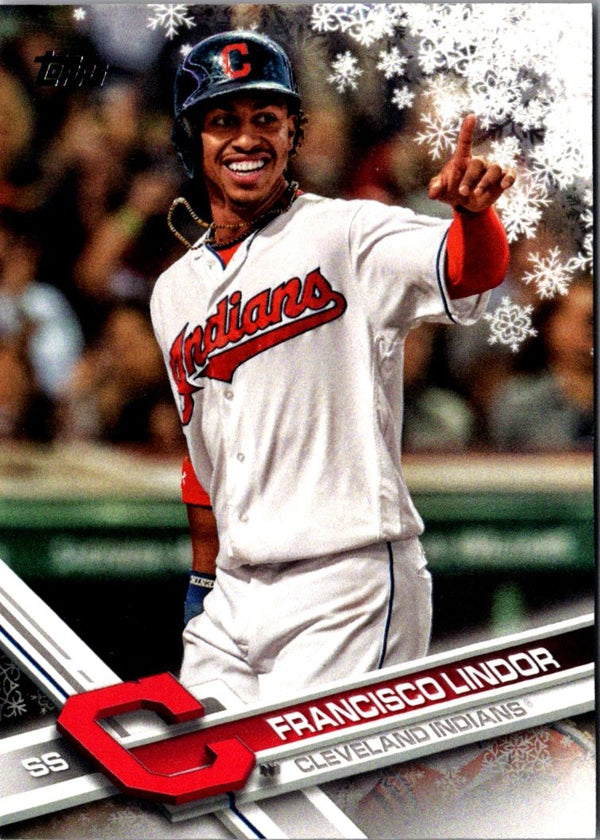 2017 Topps Holiday Francisco Lindor #HMW150