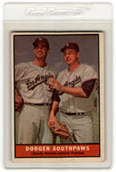1961 Topps Dodger Southpaws