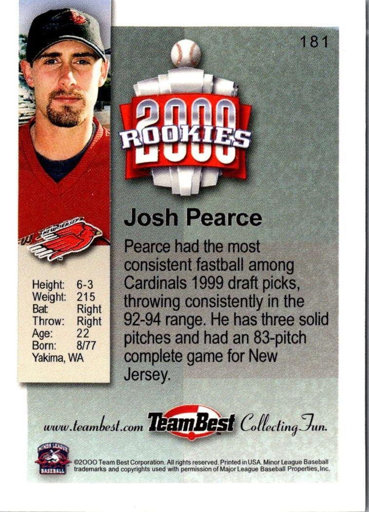 2000 Team Best Rookies Josh Pearce
