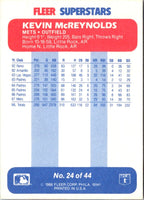 1988 Fleer SuperStars Kevin McReynolds #24