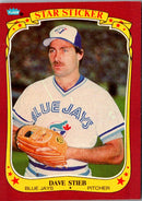 1986 Fleer Star Stickers Dave Stieb