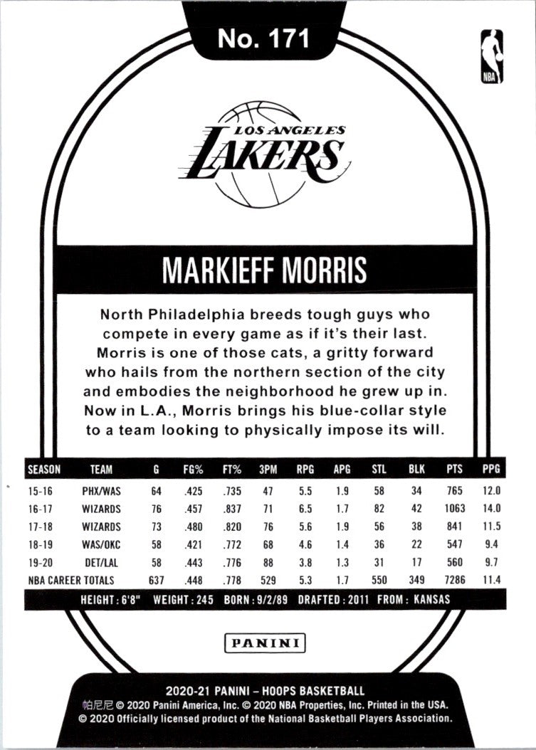 2019 Hoops Markieff Morris