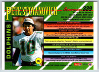 1993 Bowman Football Pete Stoyanovich #339