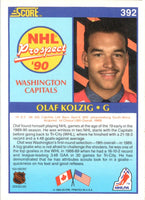 1990 Score Olaf Kolzig #392 Rookie