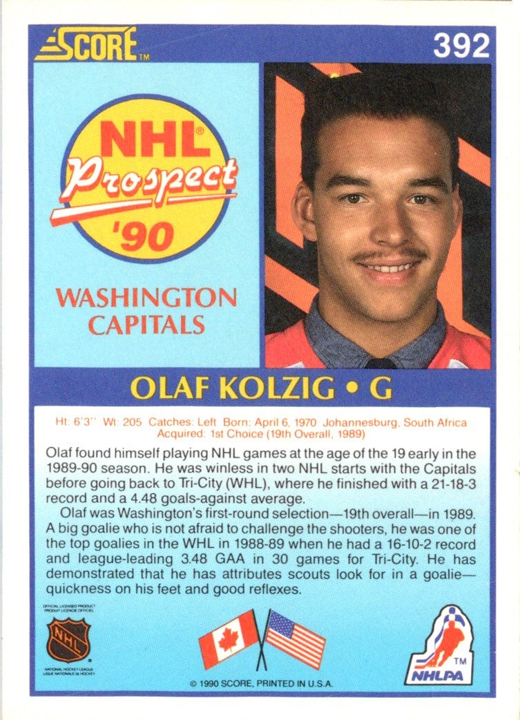 1990 Score Olaf Kolzig