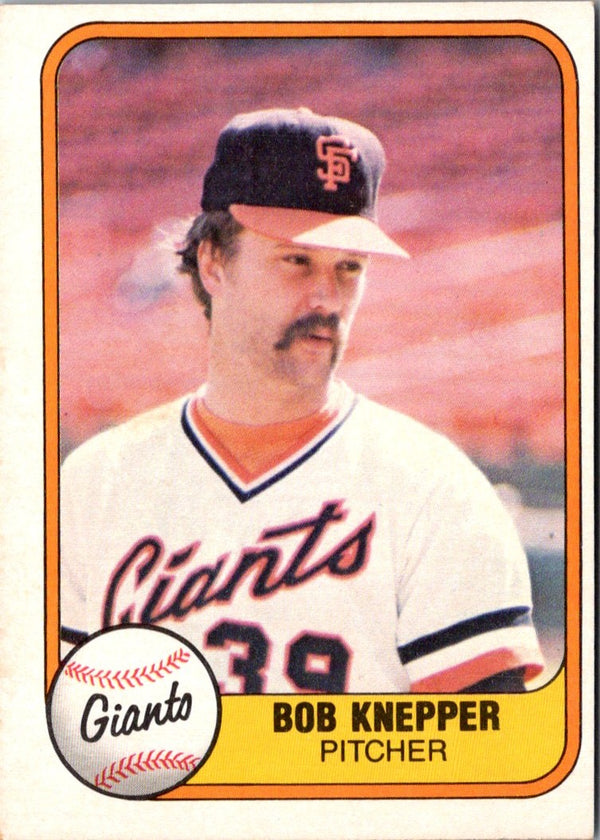 1981 Fleer Bob Knepper #447