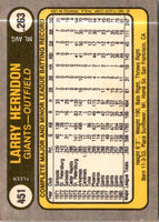 1981 Fleer Larry Herndon #451