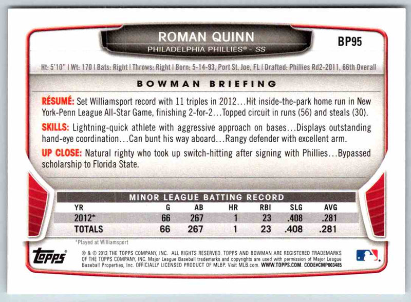 2014 Bowman Roman Quinn