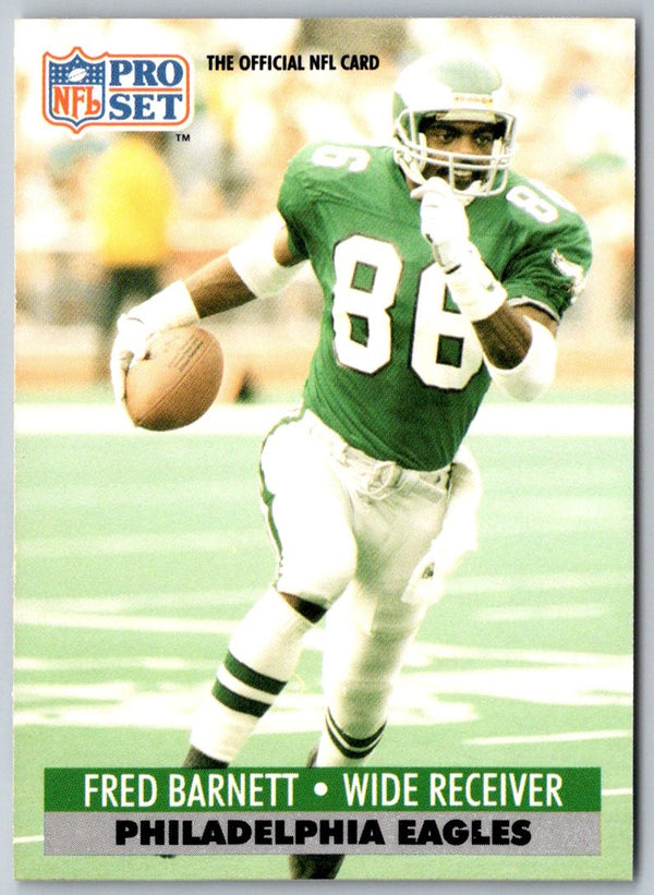 1991 Pro Set Fred Barnett #254