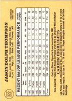 1985 Donruss Jason Thompson #322