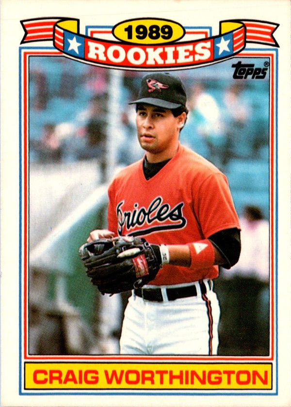 1990 Topps Glossy Rookies Craig Worthington #33