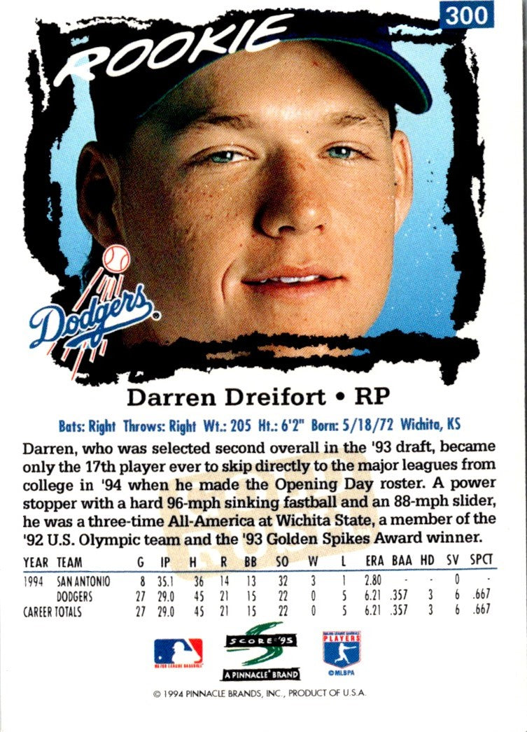 1995 Score Darren Dreifort