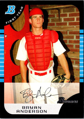 2005 Bowman Chrome Draft Picks & Prospects Bryan Anderson #BDP98 Rookie