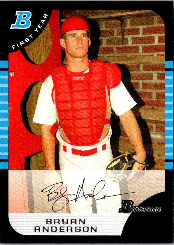 2005 Bowman Chrome Draft Picks & Prospects Bryan Anderson #BDP98 Rookie