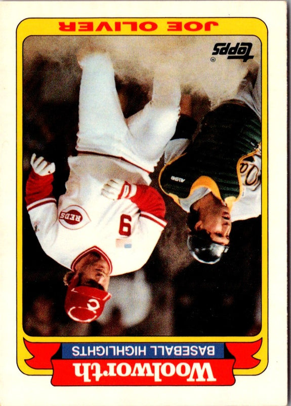 1991 Topps Woolworth Baseball Highlights Joe Oliver #28