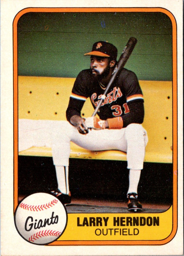 1981 Fleer Larry Herndon #451