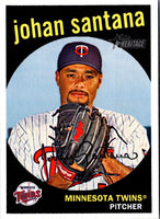 2008 Topps Heritage Johan Santana #201A