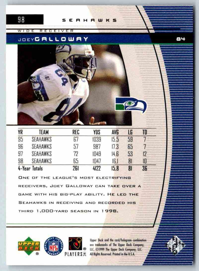 1999 Upper Deck Black Diamond Joey Galloway