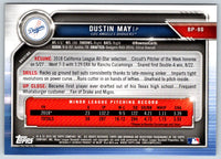 2019 Bowman Prospects Dustin May #BP-80