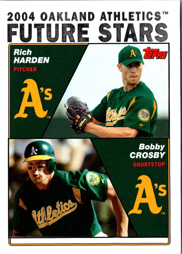 2004 Topps Rich Harden/Bobby Crosby #329