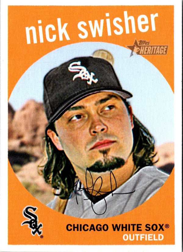 2008 Topps Heritage Nick Swisher #202