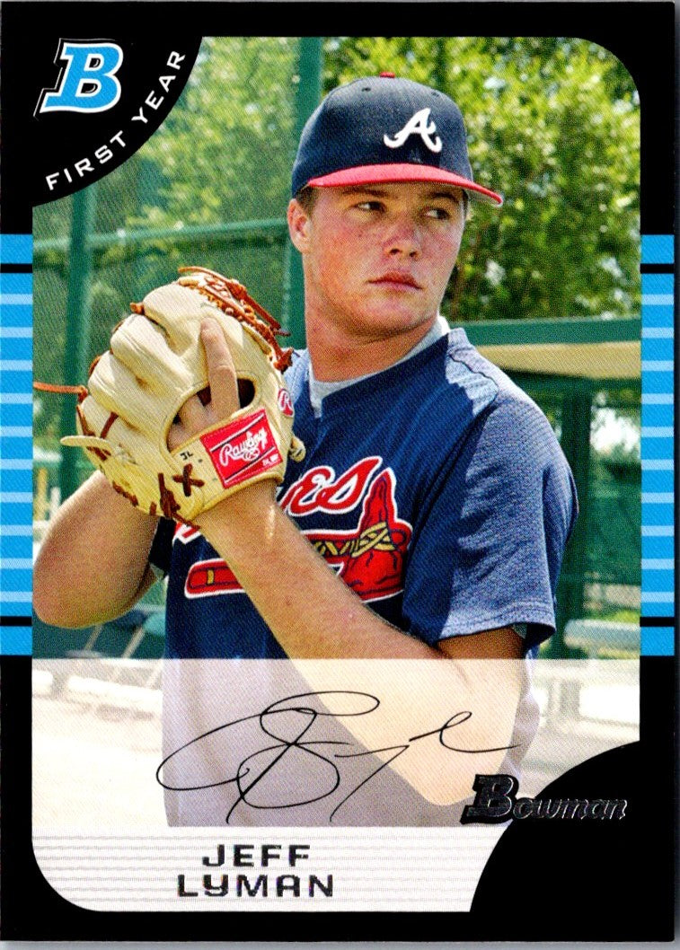 2005 Bowman Chrome Draft Picks & Prospects Jeff Lyman