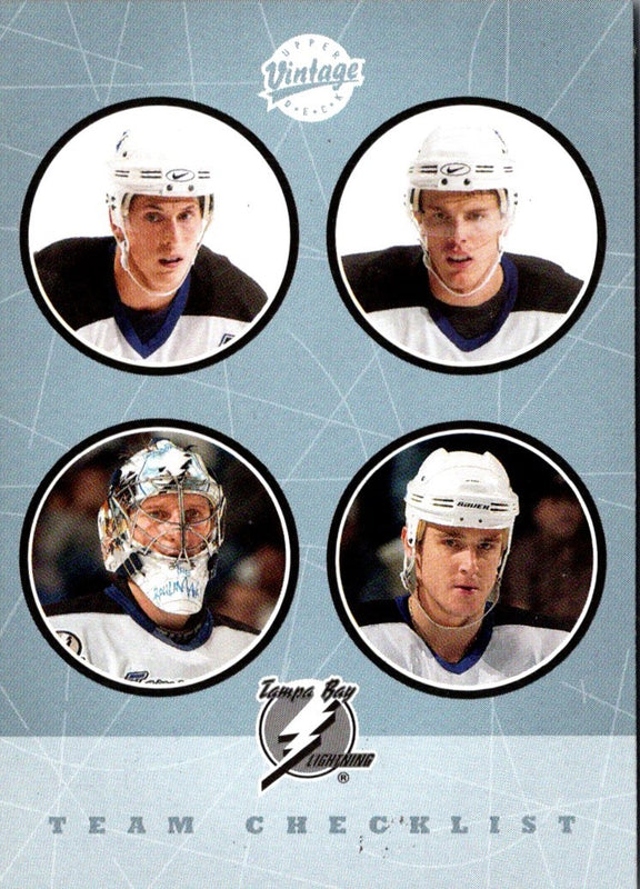 2002 Upper Deck Vintage Brad Richards/Nikolai Khabibulin/Pavel Kubina/Vincent Lecavalier #287