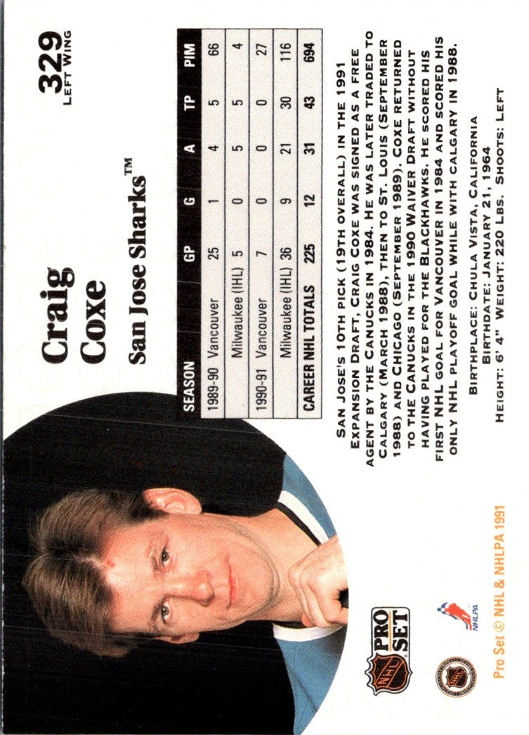 1991 Pro Set French Craig Coxe