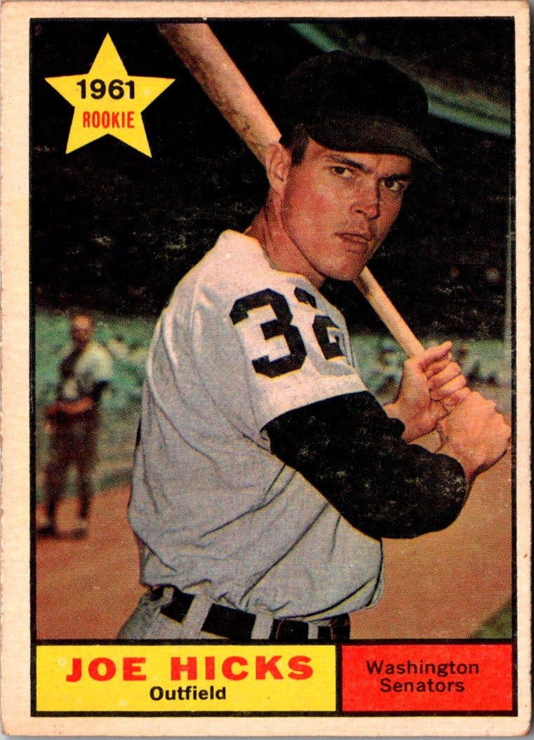 1961 Topps Joe Hicks