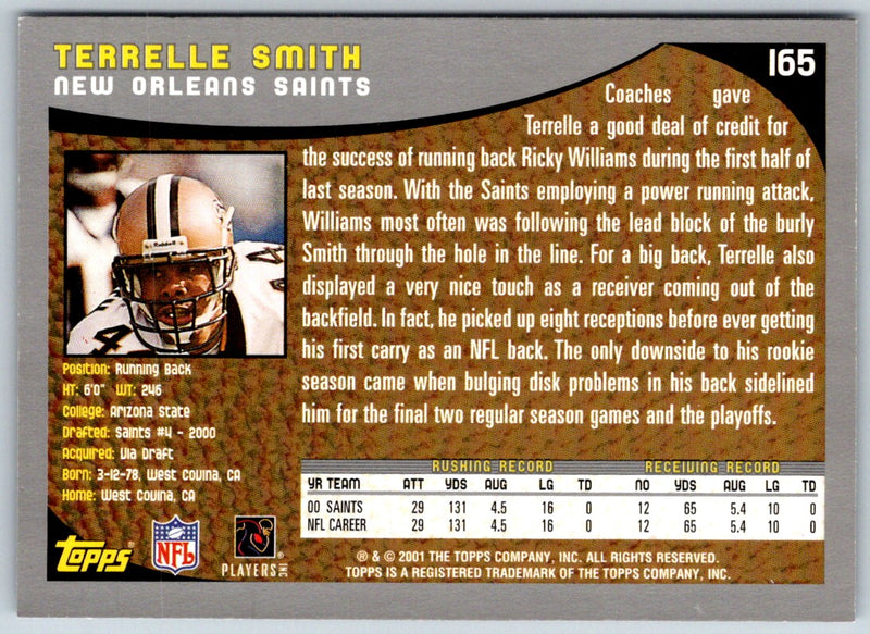 2001 Topps Terrelle Smith