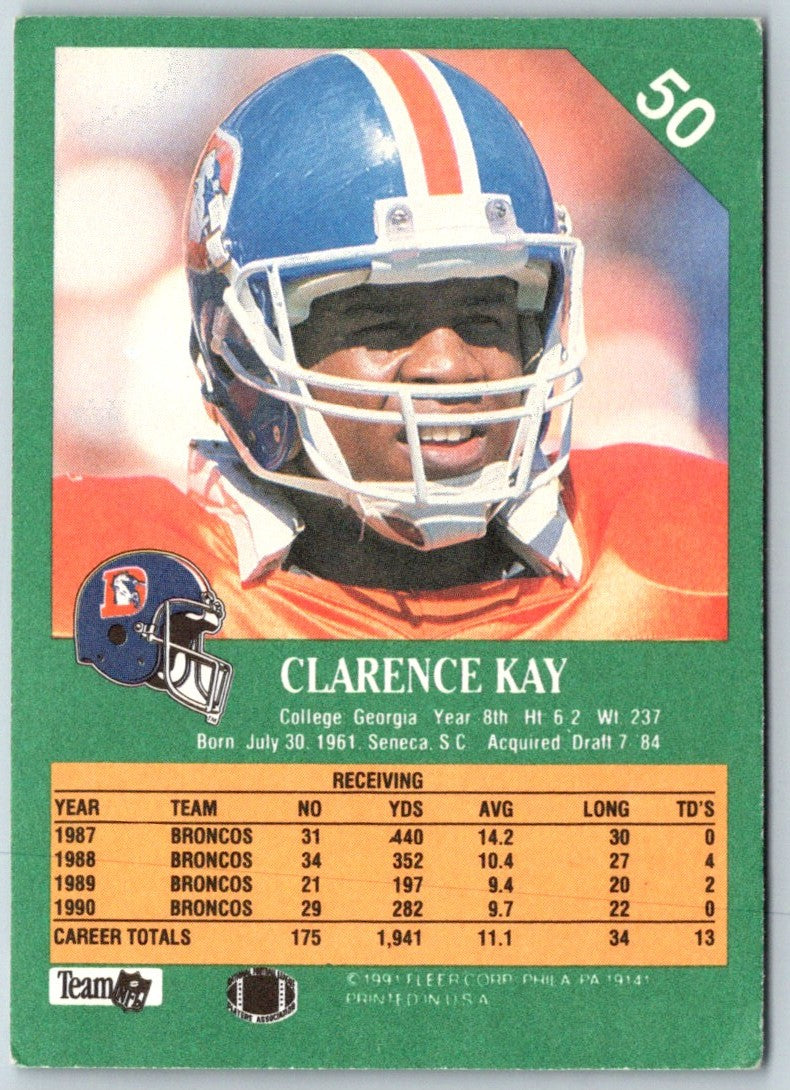 1991 Fleer Clarence Kay