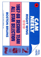 1988 Topps Sticker Inserts Cam Neely #9