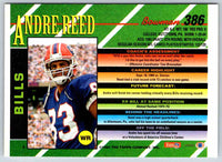 1993 Bowman Football Andre Reed #386