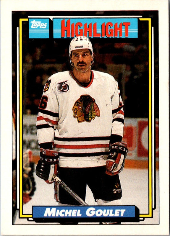 1992 Topps Michel Goulet #347