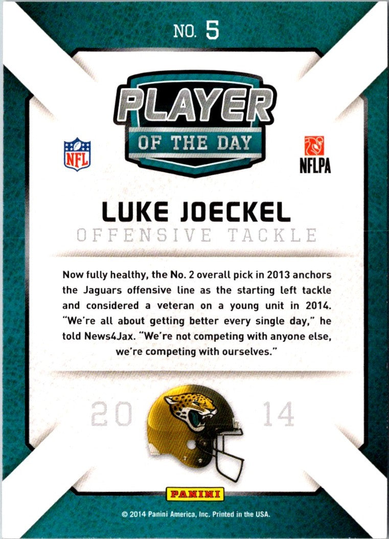 2014 Panini Player Of The Day Luke Joeckel