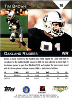 2001 Topps Debut Tim Brown #70
