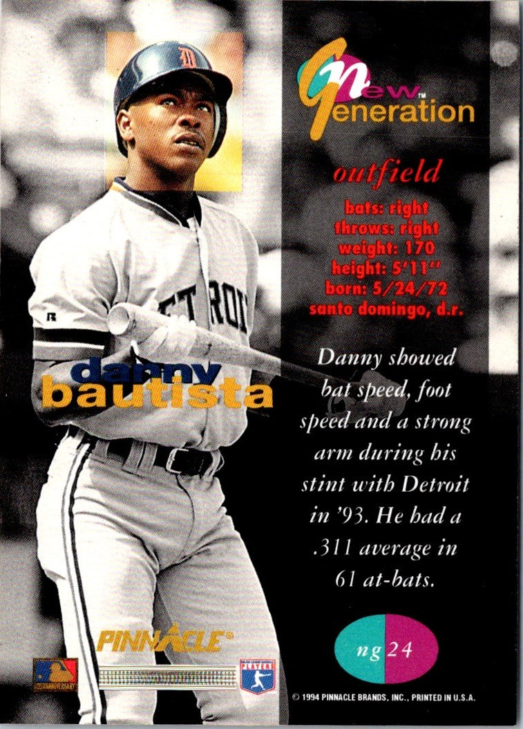 1994 Pinnacle New Generation Danny Bautista