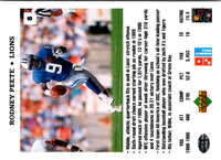 1991 Domino's The Quarterbacks Rodney Peete #8