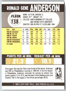 1990 Fleer Ron Anderson