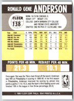 1990 Fleer Ron Anderson #138
